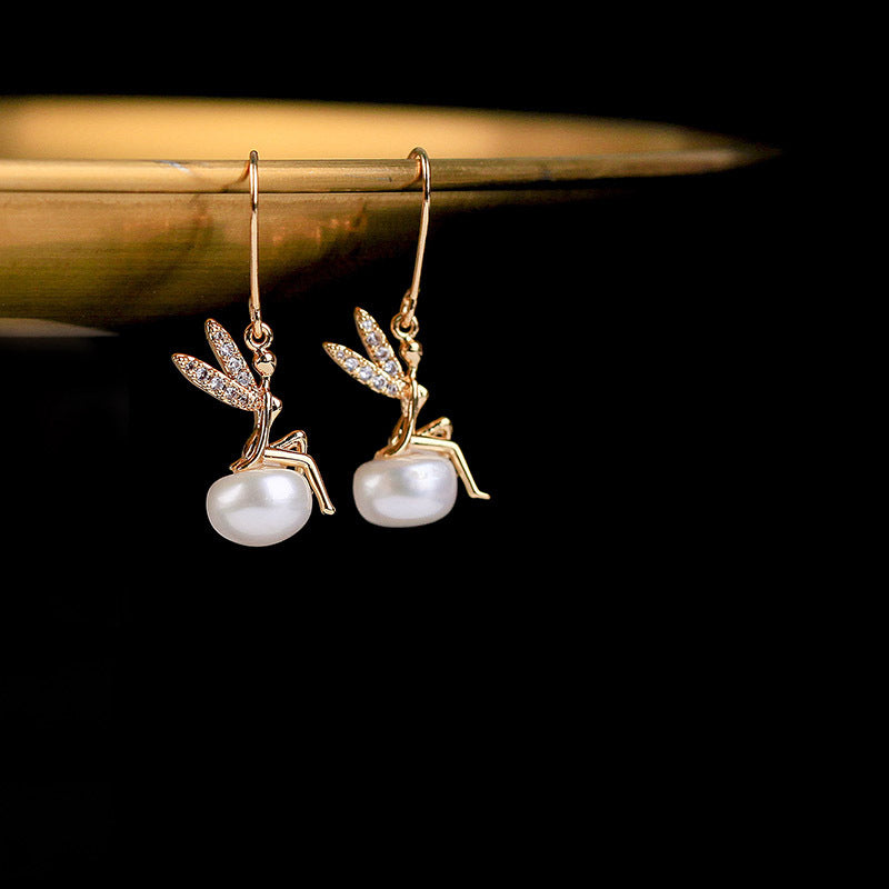 Little Elf • pearl earrings