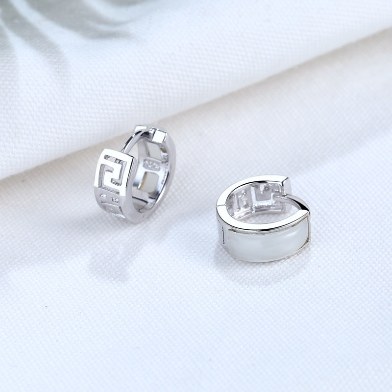 Hoop • Agate earrings