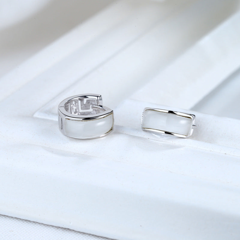 Hoop • Agate earrings