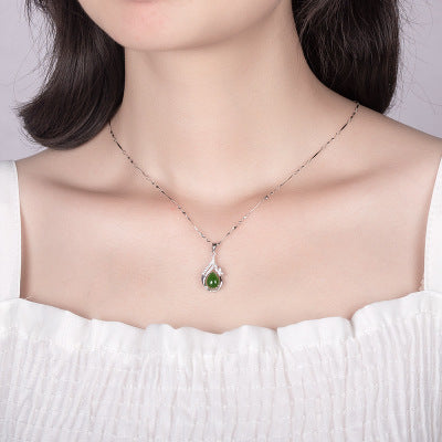 Agate & Water Drop Necklace