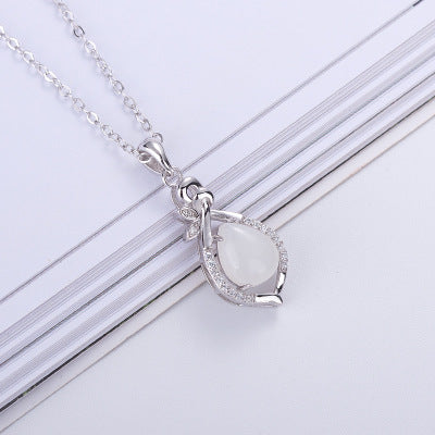 Agate & Water Drop Necklace