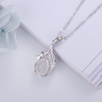 Agate & Water Drop Necklace