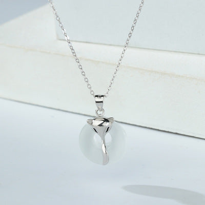 Little Fox & Agate Necklace