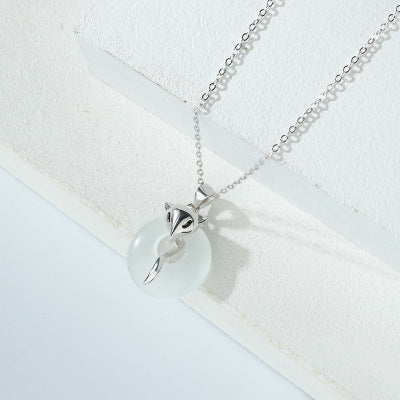 Little Fox & Agate Necklace