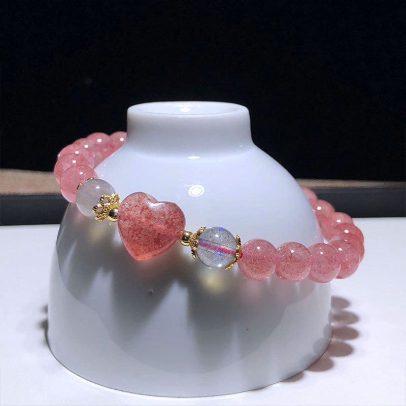 Vitality • Strawberry Crystal Bracelet