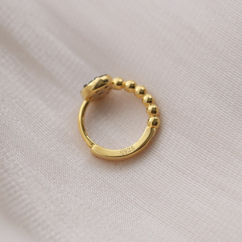 Blue crystal earrings