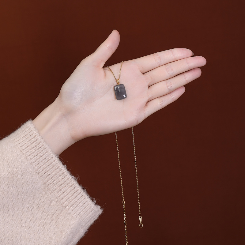 Smoked Purple • Agate Necklace