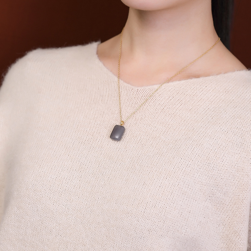 Smoked Purple • Agate Necklace