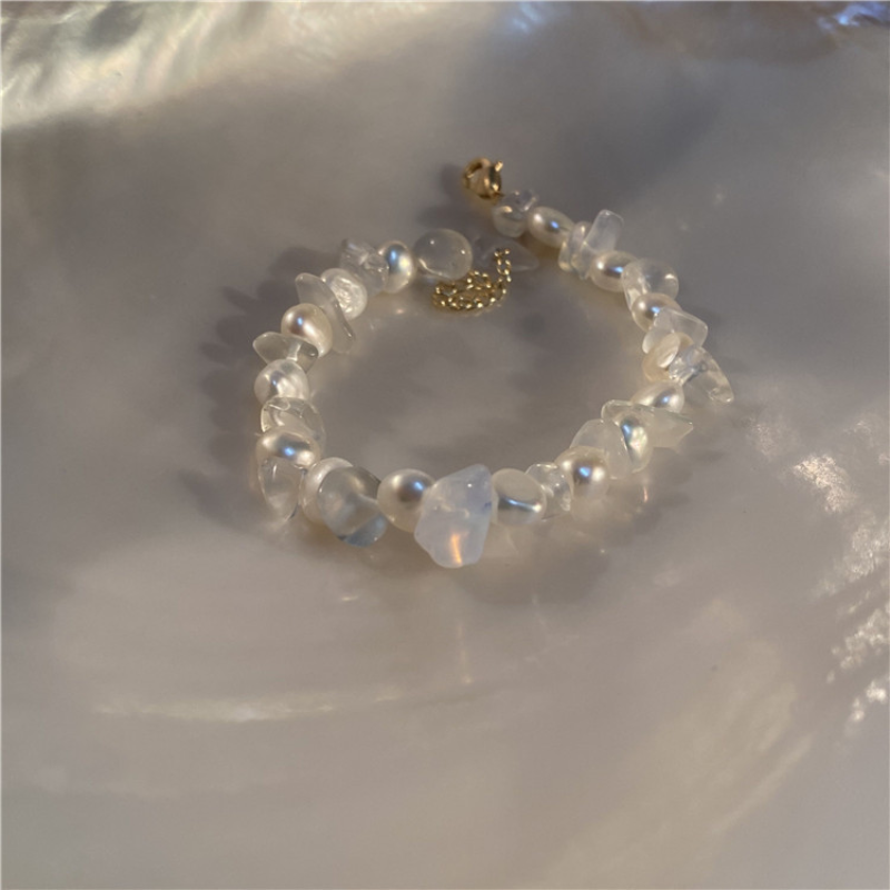 Serenity•Moonstone Pearl Bracelet
