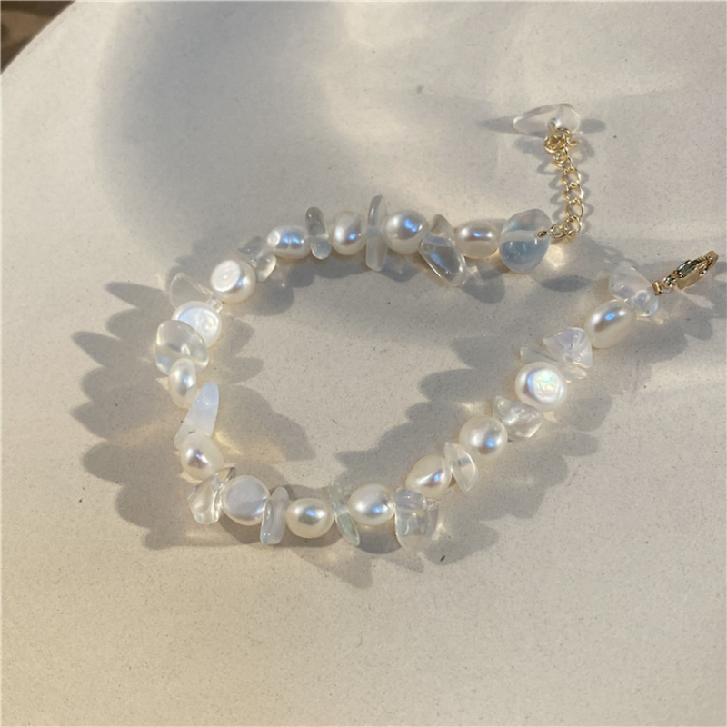 Serenity•Moonstone Pearl Bracelet
