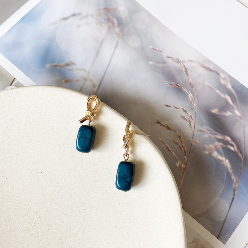 Asymmetrical • Turquoise earrings