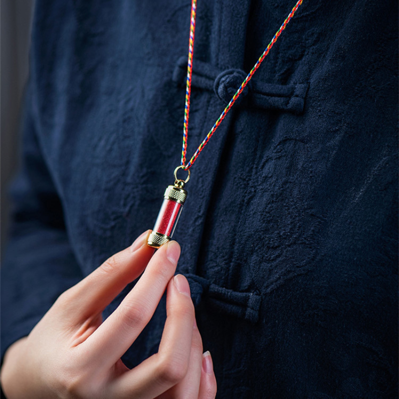 Cinnabar pendant Necklace