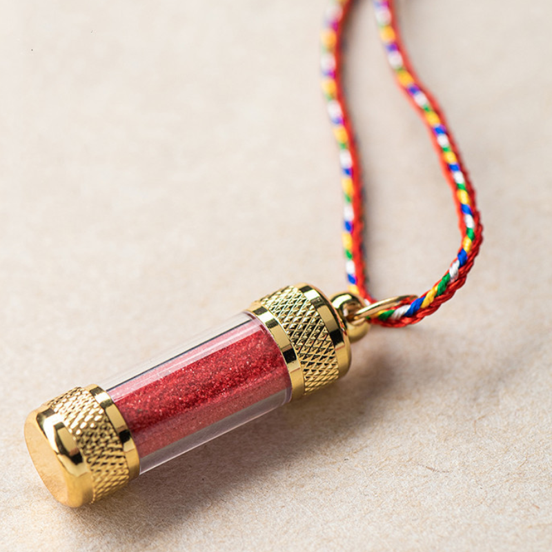 Cinnabar pendant Necklace