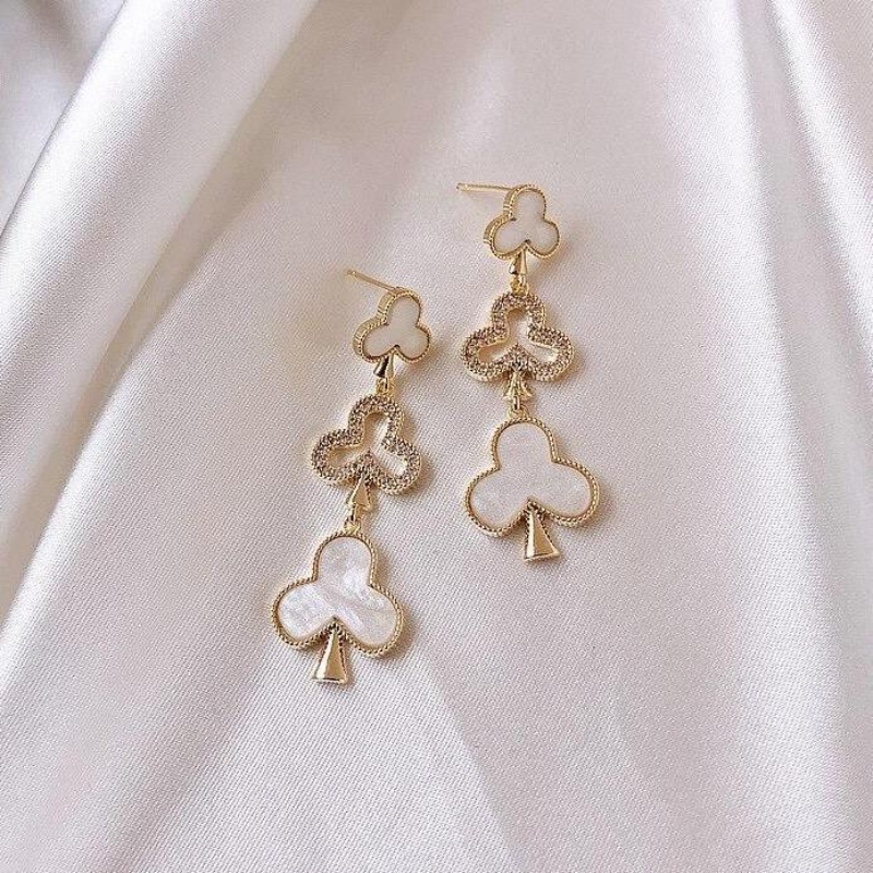 Crystal Club Suit Earrings