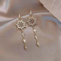 Crystal Star Tassel Earrings