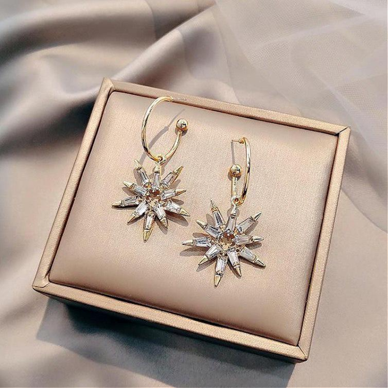 'Make A Wish' Crystal Star Earrings