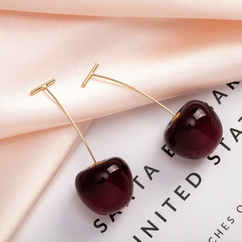 Celia Pink Cherry Earrings