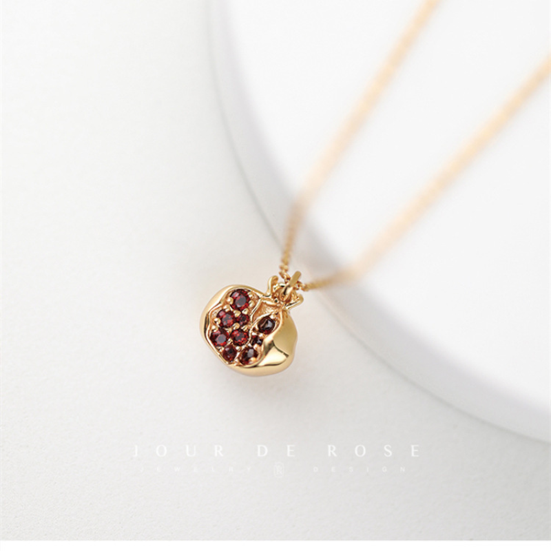 Charm •  pomegranate necklace