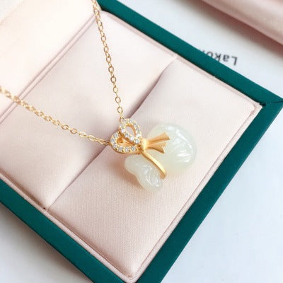 Lucky bag & Agate Necklace