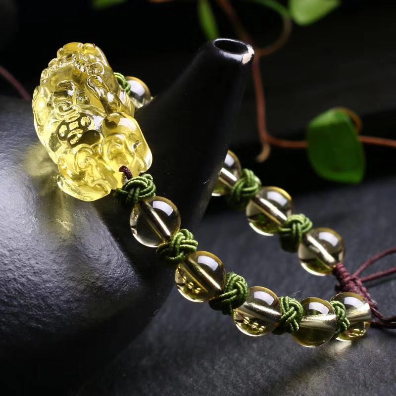 PiYao • Braided Rope Citrine Bracelet