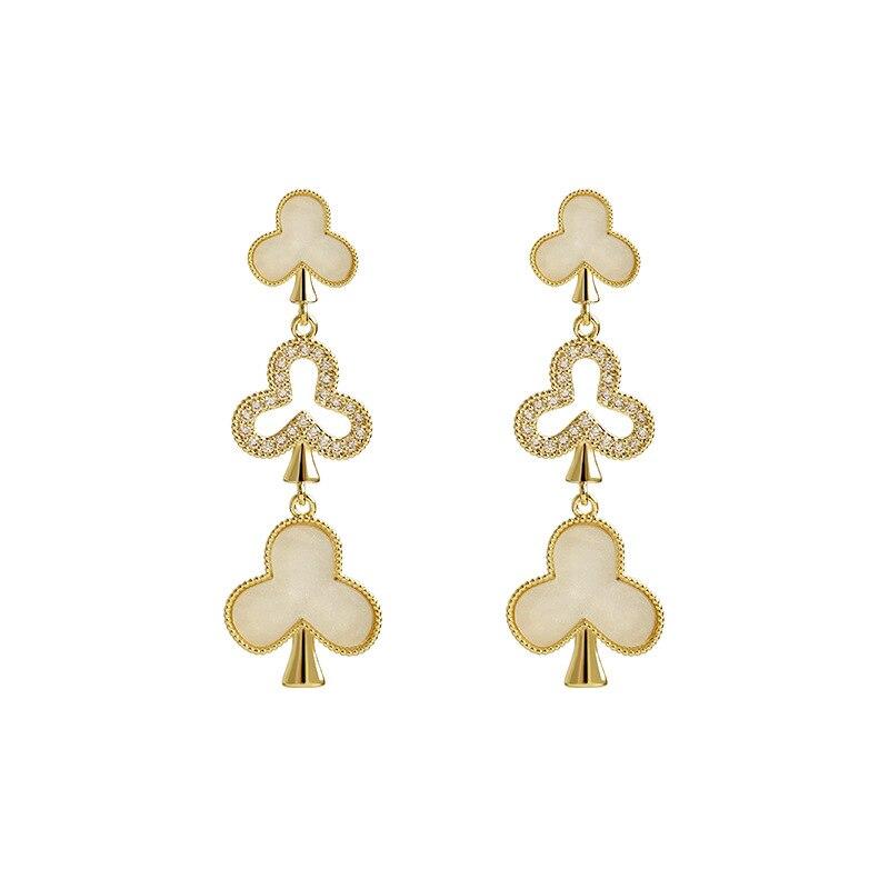 Crystal Club Suit Earrings