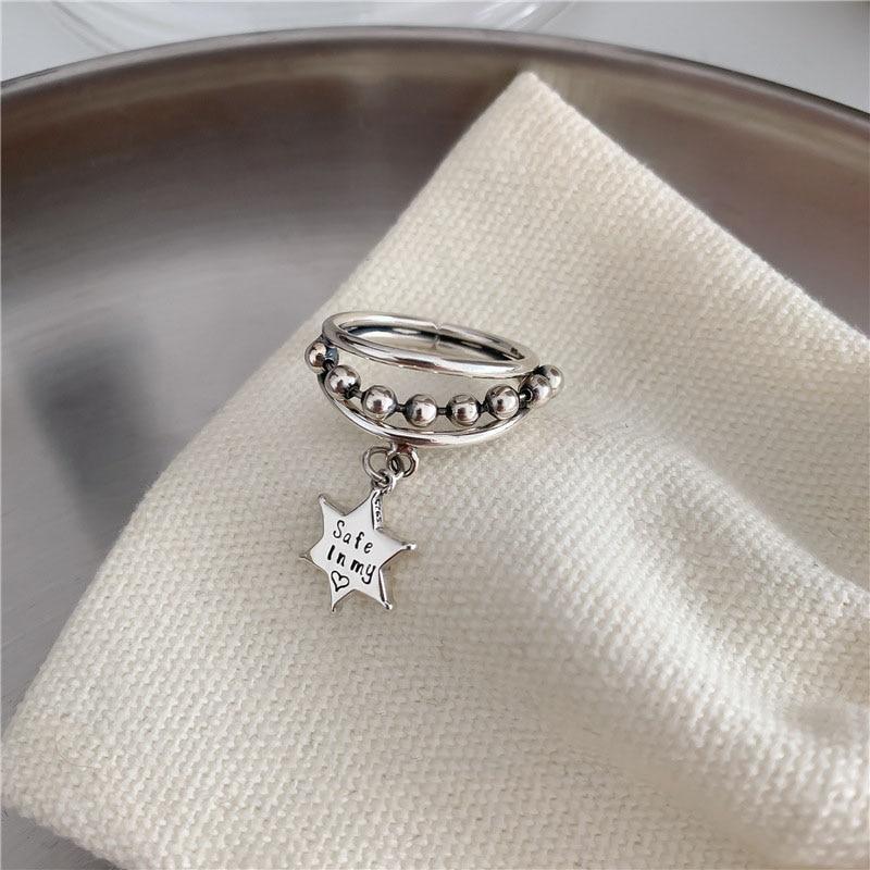 'Safe In My Heart' Silver Ring