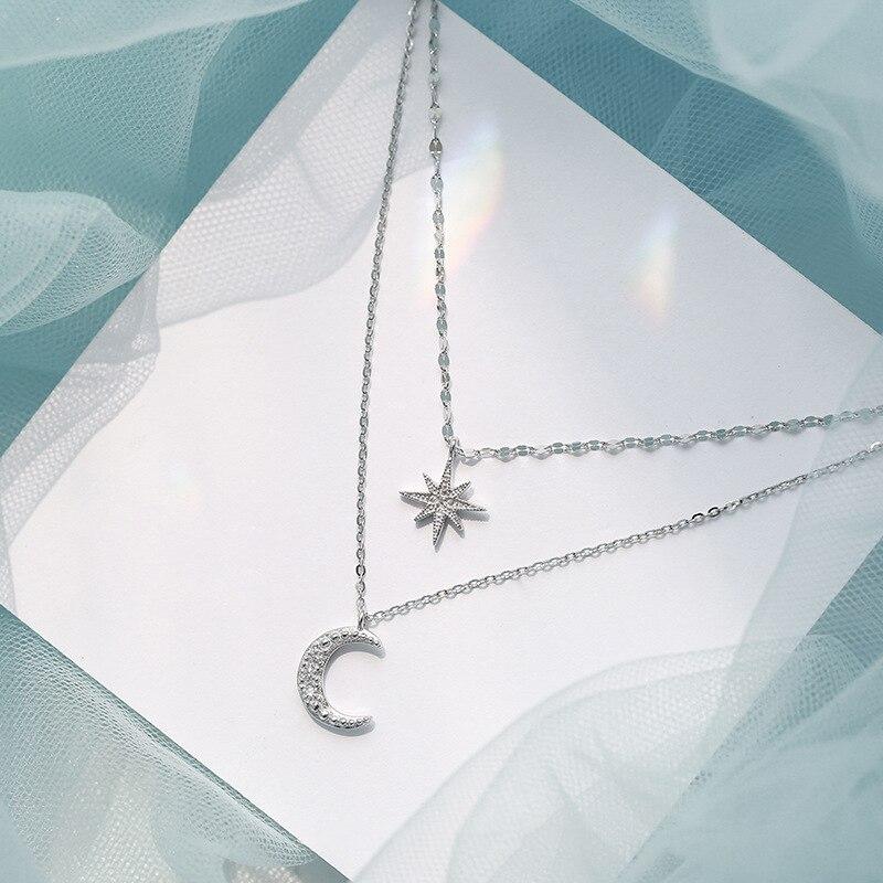 Crescent Moon & Star Necklace