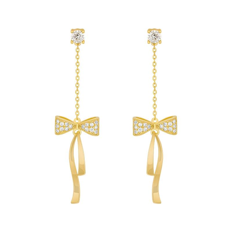 Crystal Bow Earrings