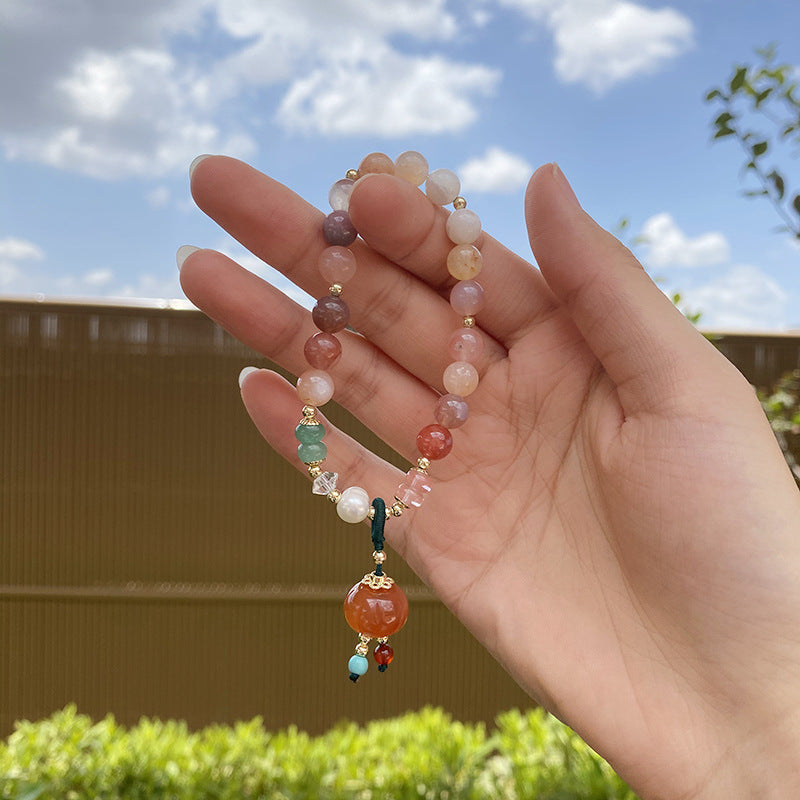 Red Chalcedony Multi-Treasure Bracelet