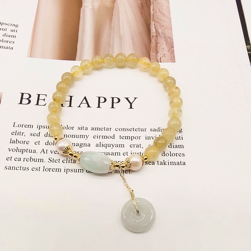 Fortune • Lucky Buckle Crystal Agate Bracelet