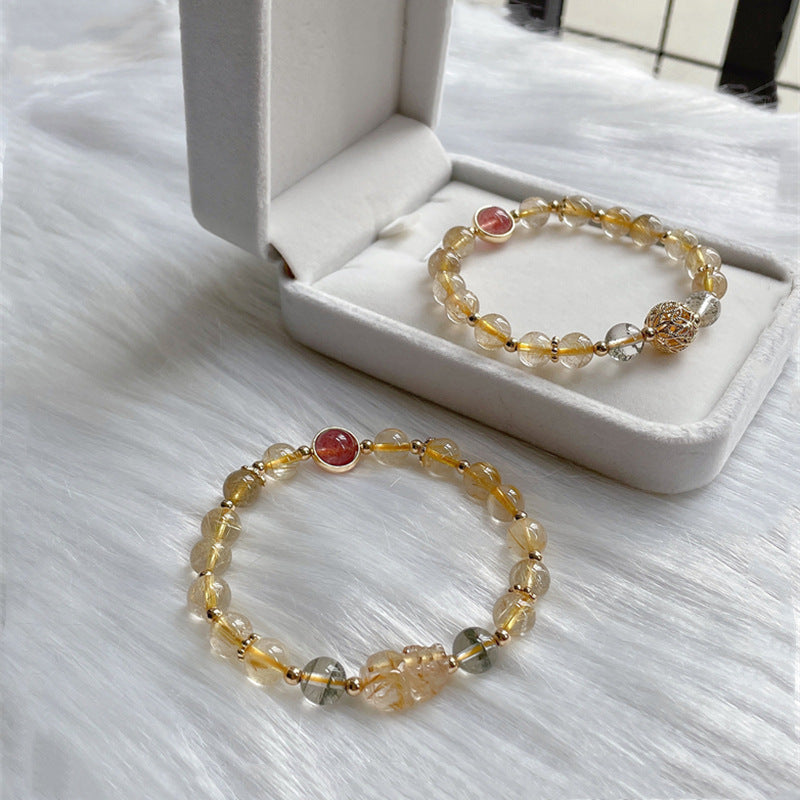 PIYAO • Natural Titanium Crystal Bracelet