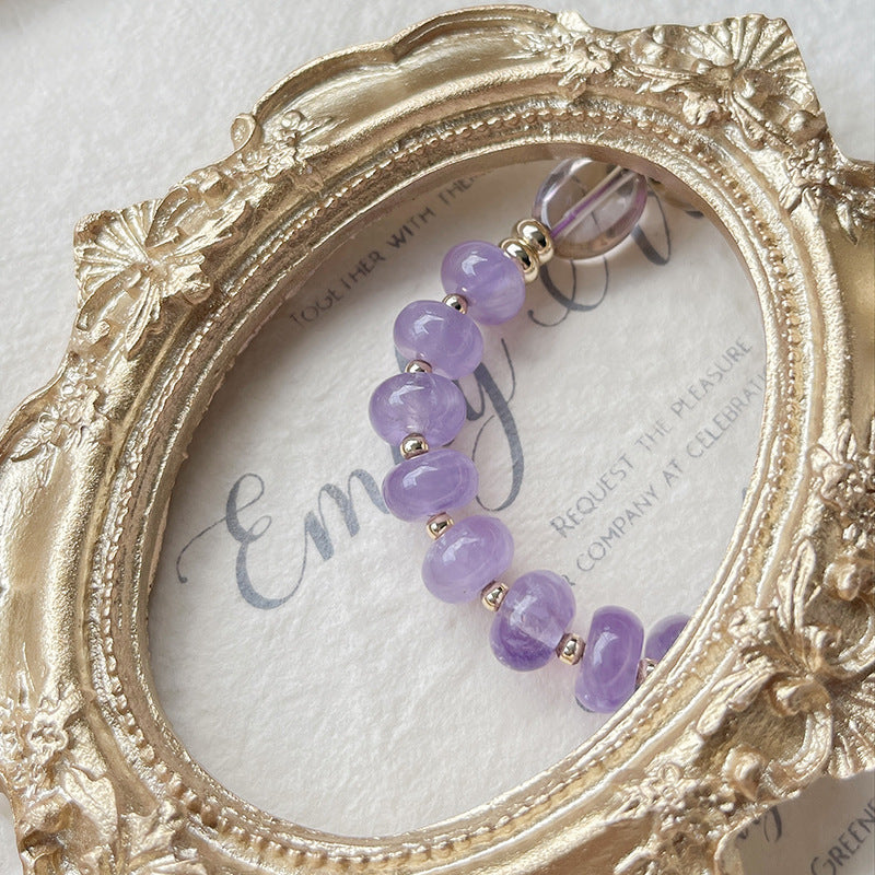 Natural Amethyst • Portrait Bracelet