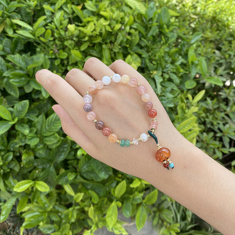 Red Chalcedony Multi-Treasure Bracelet