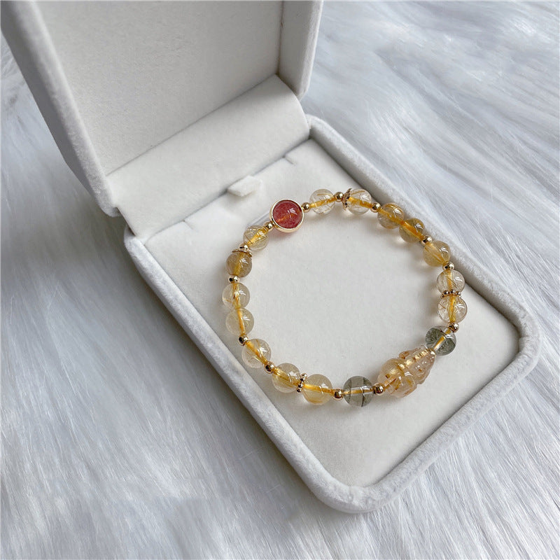 PIYAO • Natural Titanium Crystal Bracelet