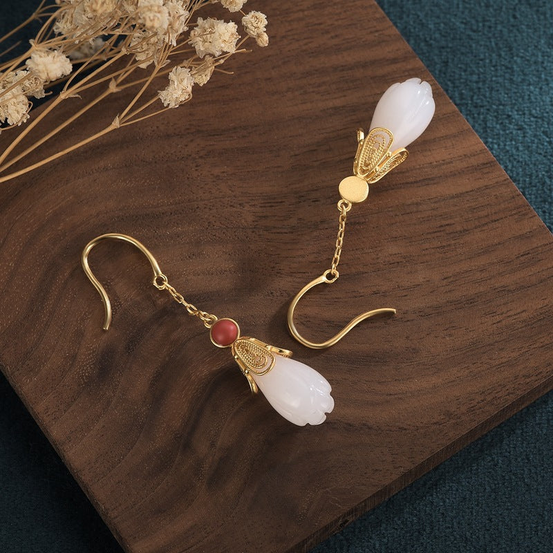 Natural Magnolia Flower Earrings