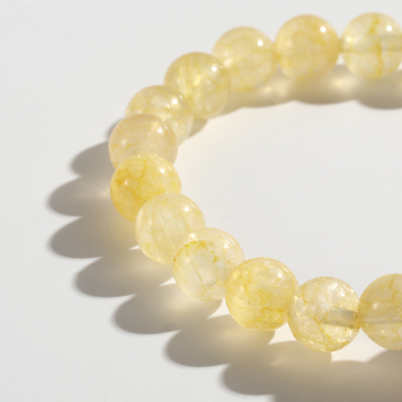 Natural Citrine & Garnet Pumpkin Bracelet