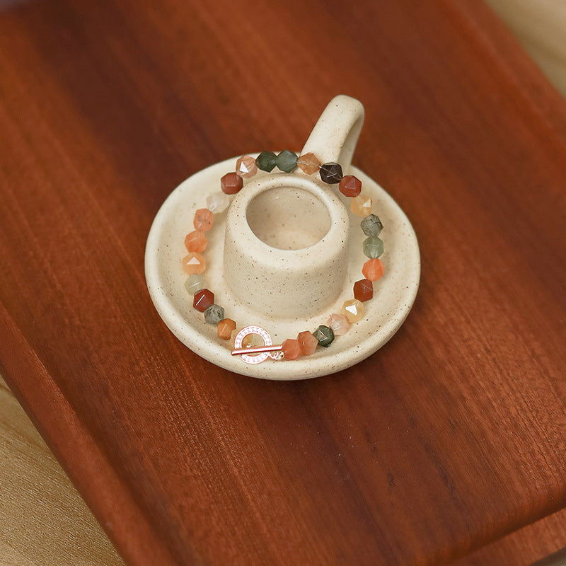 Rainbow Agate Crystal Bracelet