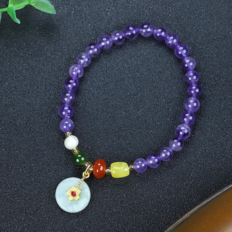 Safety Buckle • Amethyst Bracelet