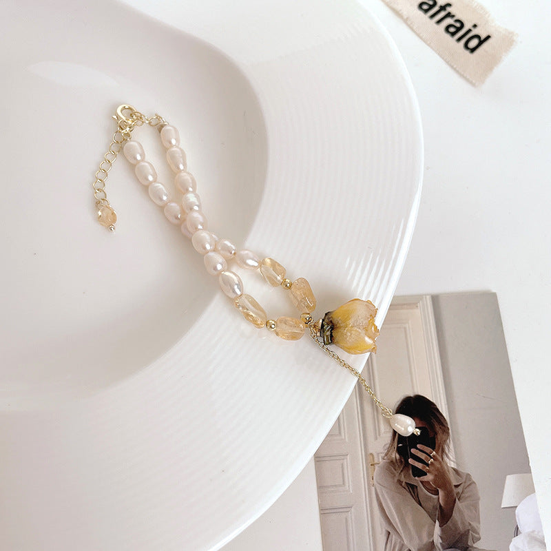 Flowers • Freshwater Pearl Bracelet