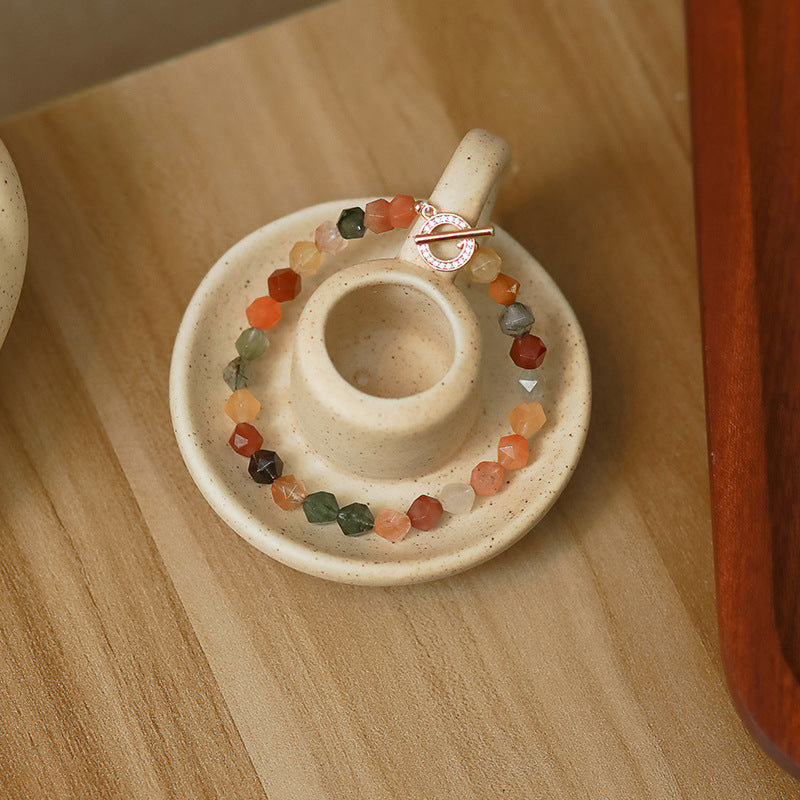 Rainbow Agate Crystal Bracelet