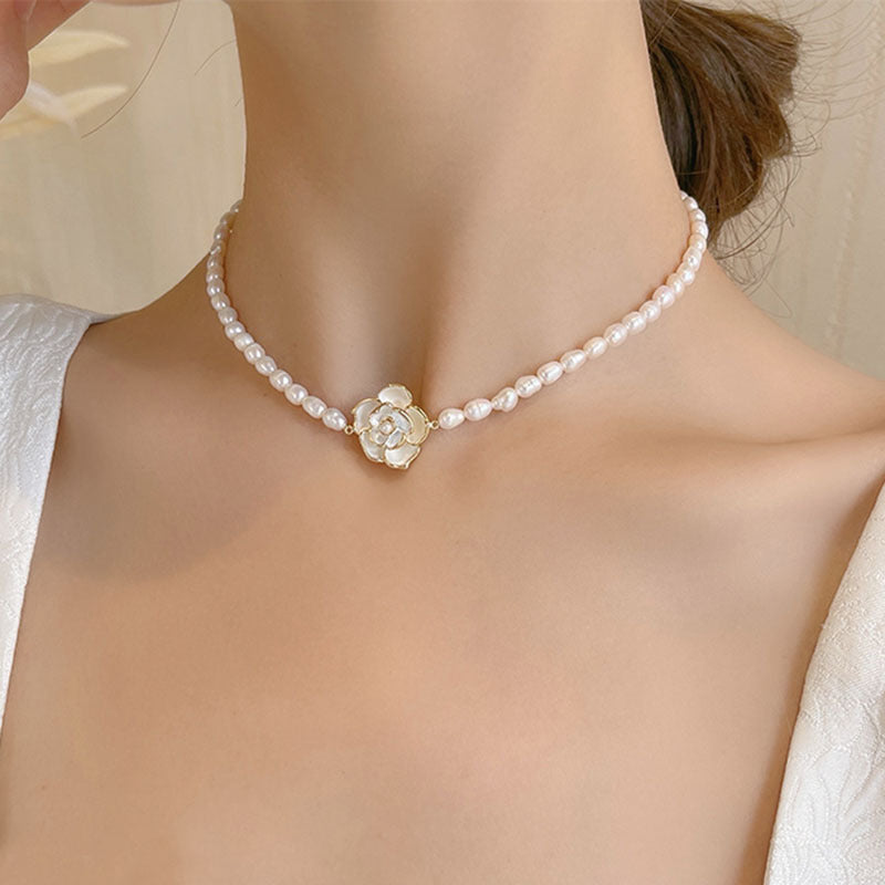 Camellia • Pearl Necklace
