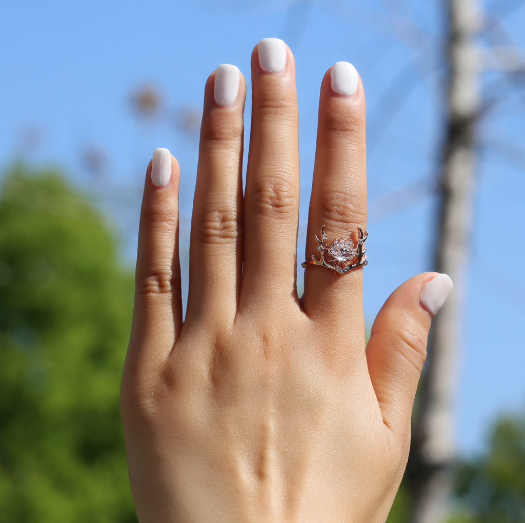 Crystal Elk Ring