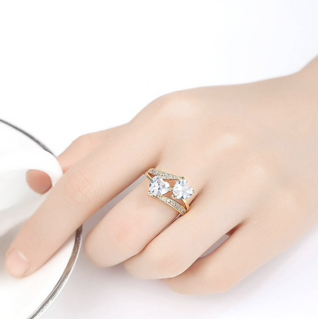 ‘Two Hearts Become One’ Ring
